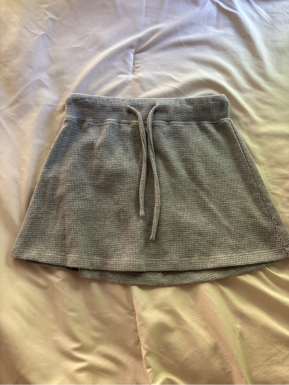 Halara waffle knit drawstring skirt
